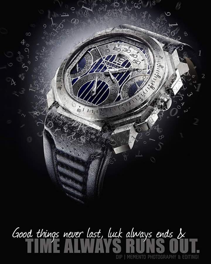 Good things never last, luck always ends and
 Time always runs out.

#productphotography #watches #Editography #editing #productediting
#dipsphotography | #mementophotography | #dipsediting