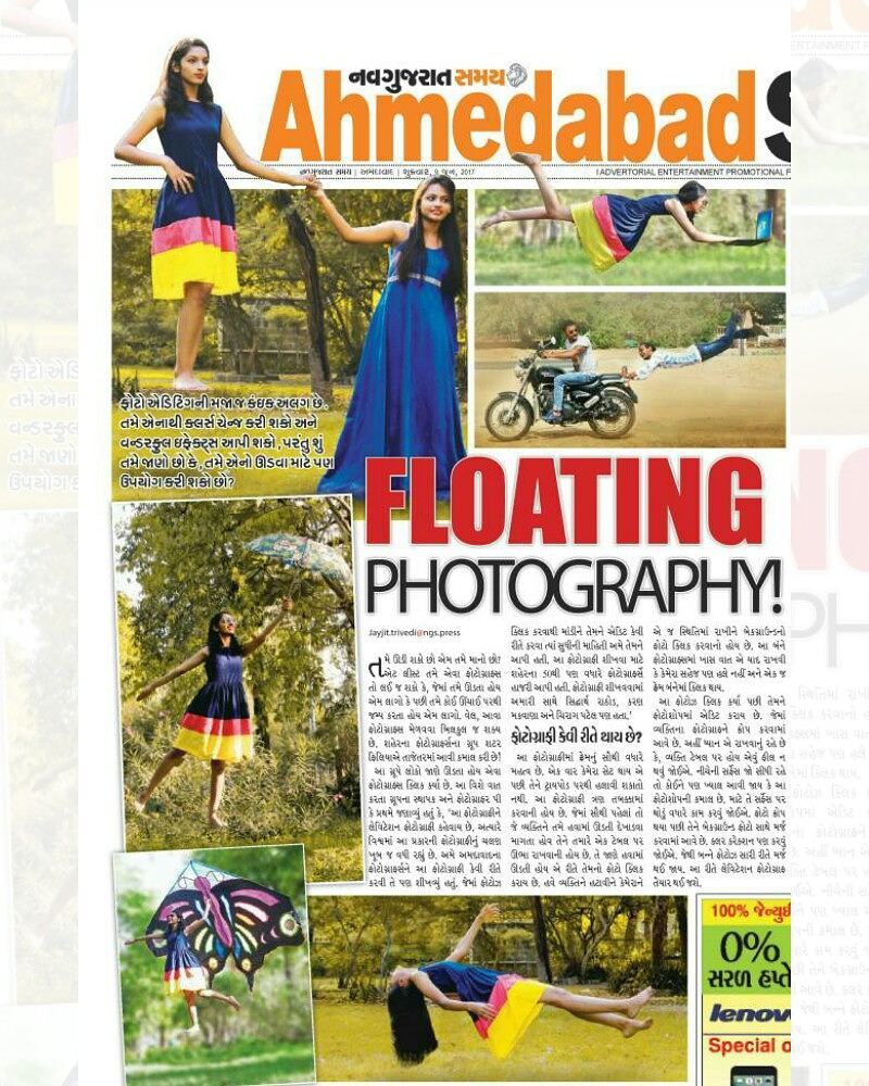 All the #effort in the world won't matter if you're not #inspired .. #Levitation (#Floating) Pics Published on Front Page of Todays Ahmedabad Samay (Navgujarat Samay) 09-06-2017.

I am grateful to #ShutterPhiliya Group and Mr. PK Pratham for giving me a wonderful opportunity. I would like to thank you guys from the bottom of my heart! I appreciate your words of encouragement and your continued interest in my photography.

#ShutterPhiliya #Photogrphy #NavGujaratSamay #NGS
#Lawgarden #Ahmedabad #GWS #TemShutterPhiliya
#Levitation #Floating #levitationphotography